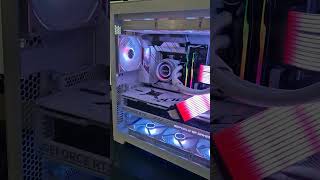 White PC Build 7800x3d  Lian Li O11 EVO  RTX 4080 [upl. by Heindrick]