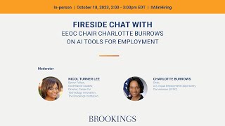 AI in employment and hiring A fireside chat with EEOC Chair Charlotte A Burrows [upl. by Elizabeth]