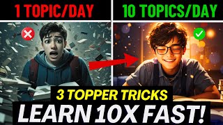 3 Topper Tricks to Learn 10X Faster 🔥 Study Motivation  Motivation QuoteShala [upl. by Airasor]