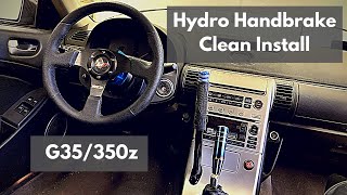 G35 Drift Build Pt11  Inline Hydro Handbrake install [upl. by Akkire940]