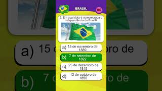 Quiz sobre a História do Brasil quiz brasil [upl. by Nigen]