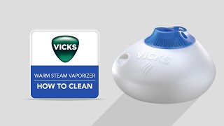 Vicks Warm Steam Vaporizer V150  How to Clean [upl. by Etheline314]