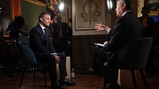 French President Macron on EU Spending Banks MampA China Full Interview [upl. by Hsihsa864]