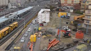 Timelapse construction de la passerelle de la gare de Renens  Suisse [upl. by Kane907]