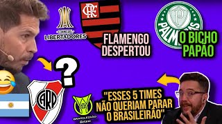 IMPRENSA ARGENTINA DEBATE PARALISAÇÃO DO BRASILEIRÃO E FAVORITOS NA LIBERTADORES [upl. by Ellemrac]