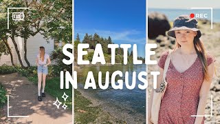 Seattle in August  Sunny weather ☀️ Summer concerts 🎵 Ocean views 🌊 [upl. by Yager]