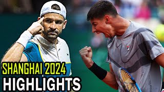 Grigor Dimitrov vs Alexei Popyrin Round 3 Highlights  Shanghai 2024 [upl. by Vatsug]