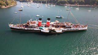 Waverley Paddle Steam Ship in Fowey 30th August 2024 [upl. by Eigroeg381]