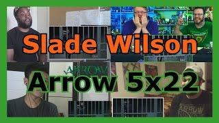 Reacciones DeathstrokeSlade Wilson  Arrow 5x22  Recopilación de reacciones [upl. by Cheng456]