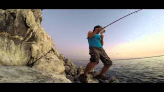 Pesca de Cabrillas  SpinRock  Copiapó Chile verano 2015 [upl. by Sardella]