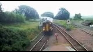 Passenger Train Arriving Railway Station At Rannoch Moor On History Visit To The Highlands Scotland [upl. by Atnicaj]