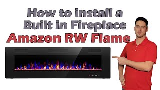 how to install a built in electric fireplace RW flame [upl. by Ninehc]