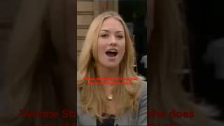 Yvonne Strahovski from Chuck when asked if She does Her own Stunts shorts chuck yvonnestrahovski [upl. by Ahsinid]