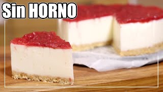 TARTA de QUESO Sin HORNO y Sin Gelatina  Receta fácil [upl. by Neerod]