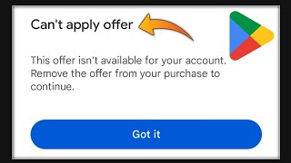 this offer isnt available for your account remove the offer from your purchase to continue [upl. by Larok]