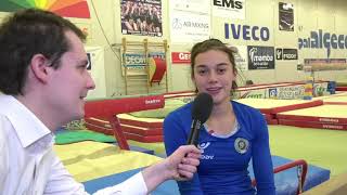 Intervista a Giorgia Villa campionessa olimpica giovanile di ginnastica artistica [upl. by Lynd]