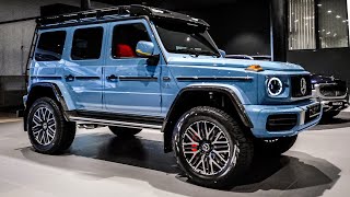 2024 MercedesAMG G63 4x4 in China Blue  First Look Interior amp Review [upl. by Beth]