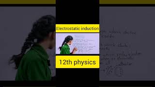 electrostatic inductionclass 12th physics shortvideo electricchargeandfield electrostatics [upl. by Anaillil]