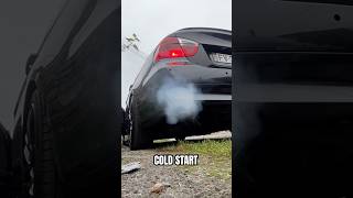 Cold start 318d e90 stage 1 deep idle bmw e90 m47 fulltube diesel mazout exaust shorts [upl. by Kered]