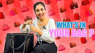 Whats In Your Bag With Anchal Sahu  Tanvi Dogra amp Ankur Verma  Colors Tv  Parineetii [upl. by Siramay]