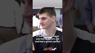 Nikola Jokic pre draft interview  he was selected 41st overall pick 🤯 nba jokic nuggets joker [upl. by Llezo]