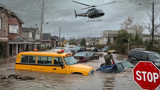 Canada Under Water Severe flooding in Vancouver destroys roads and homes 🌩️ [upl. by Norrehc]