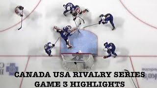 CANADA USA GM 3 RIVALRY SERIES FULL HIGHLIGHTS Nov 1024 [upl. by Saied26]