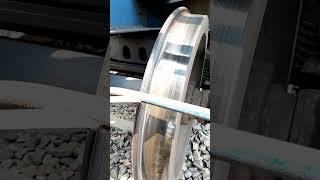 Indian Railway Wheel and Brakes shorts indianrailway viral wheel wheelworld funny [upl. by Ahsiei]