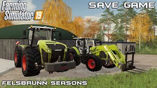 Save Game v5  Animals on Felsbrunn Seasons  Farming Simulator 19 [upl. by Ynehpets356]