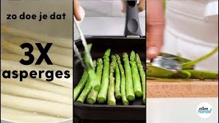 3x asperges koken schillen en grillen  How to  Allerhande [upl. by Eiluj175]