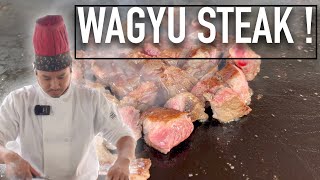 PRO HIBACHI CHEF COOKS HIBACHI FRIED RICE AND WAGYU STEAK MEAL [upl. by Atiraj]