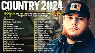 Country Music Playlist 2024  Luke Combs Chris Stapleton Brett Young Luke Bryan Morgan Wallen [upl. by Afton]