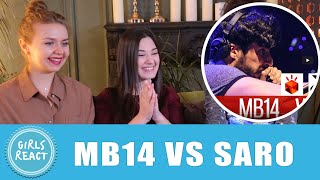 Girls React MB14 vs SARO Grand Beatbox LOOPSTATION Battle 2017 SEMI FINAL Reaction [upl. by Siul]