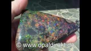 Andamooka Opal BlackMatrixOpal 000498 sp [upl. by Zetroc]