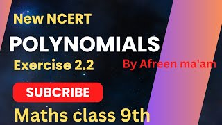 Polynomials class 9  maths class 9 chapter 2 ex 22  New Ncert [upl. by Chladek416]