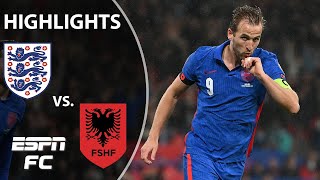 Harry Kane nets firsthalf hat trick as England thrashes Albania  WCQ Highlights  ESPN FC [upl. by Giacobo]