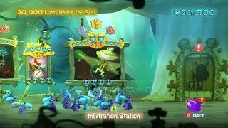 Walkthrough Rayman Legends 100  Infiltration Station [upl. by Robbins]