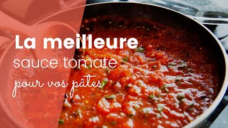 La recette de la meilleure sauce tomate pour vos pâtes [upl. by Yanel]