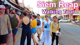 See The Evening Scene In Siem Reap Province Cambodia Walking Tour 2023 [upl. by Navert]