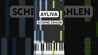 AYLIVA  Scheine zählen Piano Tutorial tiktok [upl. by Atnahsa]