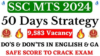 SSC MTS 2024 50 Days Strategy Plan in Tamil  Crack SSC MTS Exam At First Attempt in Tamil [upl. by Nohtiek]