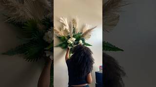 DIY Pampas and Grass wall decor diy diycrafts decoration decor pampaswall pampas [upl. by Gearalt]