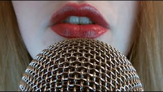 ASMR Close Up Mic Blowing Kissing Brushing Whispering [upl. by Belle]