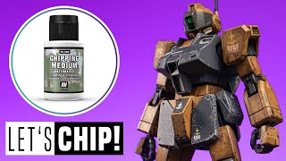 Gunpla weathering with Vallejo Chipping Medium [upl. by Vladimir]