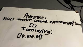 l Voiced alveolar lateral approximant consonant [upl. by Japha]