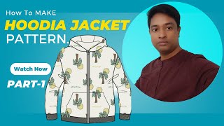 How To Make Hoodie Jacket Pattern  Winter Jackets for Boys  Winda Cad Bangla Tutorial [upl. by Stetson]