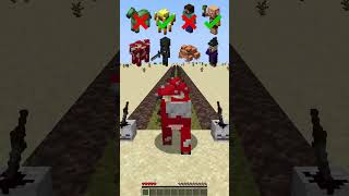 Wither Roses Damage vs Mobs Survival shorts minecraft meme [upl. by Acinomad441]