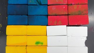 24 Super Vibrant and Soft Dyed Chalk Blocks  ASMR [upl. by Naitsirhc]