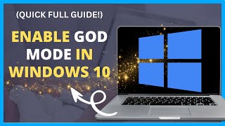 How to Enable God Mode in Windows 10 QUICK FULL GUIDE [upl. by Pierrepont]