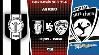 CEILÂNDIA X ARTE LIDER  Candangão de Futsal  080924  AO VIVO E COM IMAGENS [upl. by Gautea]